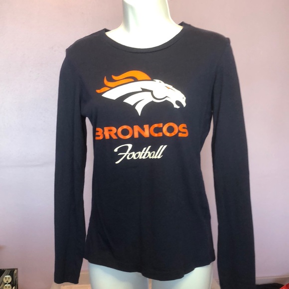 BRONCOS FOOTBALL • NFL TEAM APPAREL • WOMENS LONG SLEEVE TSHIRT • sz S - Picture 9 of 9